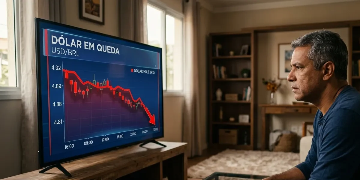 Dólar recua com expectativa de corte de juros nos EUA